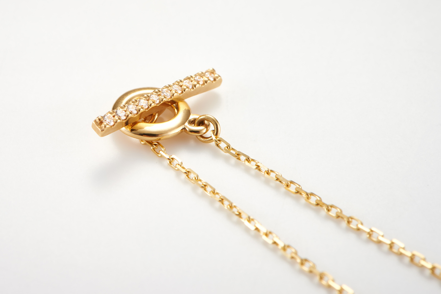 Bond diamond chain necklace3