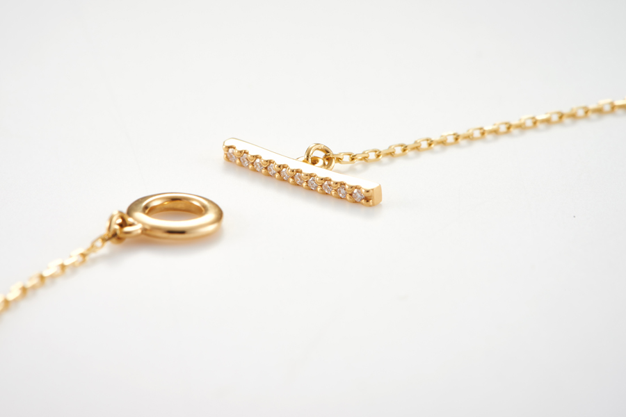 Bond diamond chain necklace4